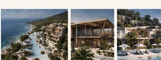 Cocobeach private villa among tropical planting